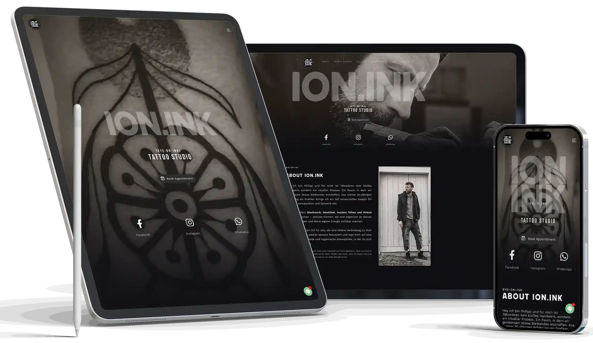 ION.INK Tattoo Studio Graz Blackwork und Dotwork Tattoo