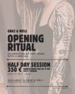 Graz & Wels: Das Opening Ritual beginnt. 🕯️ 
Clean, bold und mit Spirit. Ab sofort bin ich an zwei Standorten für euch am Start – neue Räume, gewohnte Qualität, maximale Energie. ⚡️

THE OPENING RITUAL:
Feiert mein neues Zuhause mit einem Special. Schnappt euch euer neues Piece zum Sonderpreis:
HALBTAGS-SITZUNG // 350 € (statt 500 € | ca. 4 Stunden Full Focus)
BRING A FRIEND for a full DAYSESSION // 300 € pro Person

Checkt die Slides für exklusive Wannados – großflächige Konzepte werden bevorzugt. 
Die Termine in Wels & Graz sind ab sofort offen. 
Schick mir deine Vision oder dein Wunsch-Motiv direkt per DM. ✨📩

—-
English:

Graz & Wels: The Opening Ritual begins. 🕯️
Clean, bold, and with spirit. I am now active at two locations for you – new spaces, same quality, maximum energy. ⚡️
THE OPENING RITUAL:
Celebrating my new home with a special. Get your new piece at the opening rate:
HALF-DAY SESSION // 350 € (instead of 500 € | approx. 4 hours full focus)
BRING A FRIEND for a full DAY SESSION // 300 € per person
Check the slides for exclusive wannados – large-scale concepts preferred. 

Bookings for Wels & Graz are now open. Slide into my DMs with your vision or preferred design. ✨📩

#tattoo #tattoos #blackworkaustria #ornaments #neotribal
